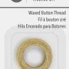Dritz Tools & Accessories Waxed Button Thread, Natural, 20 Yd