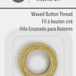Handicraft Store Online 19 Dritz Tools & Accessories Waxed Button Thread, Natural, 20 Yd