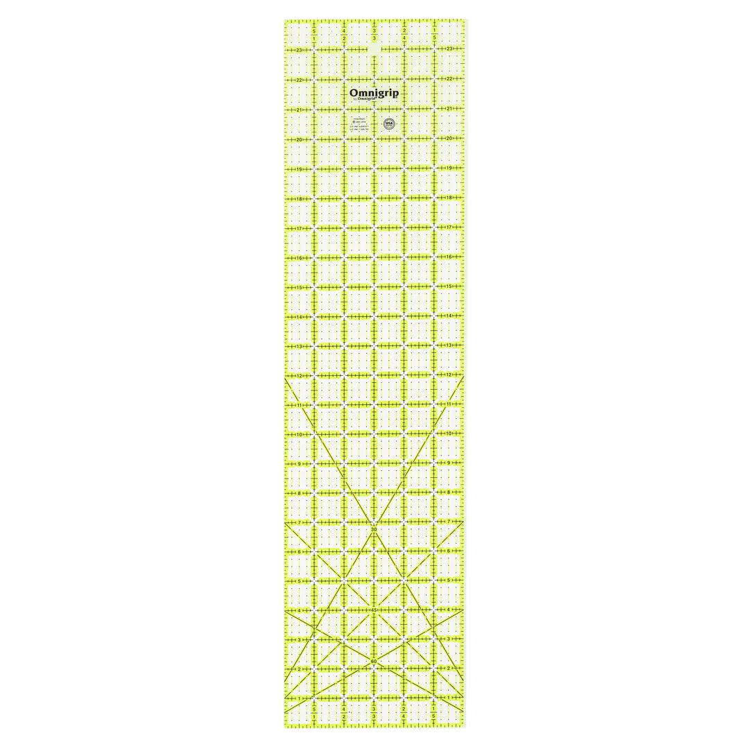 Omnigrid Non-Slip Rectangle Ruler, Neon Quilting Rulers 19 Omnigrid Non-Slip Rectangle Ruler, Neon Quilting Rulers
