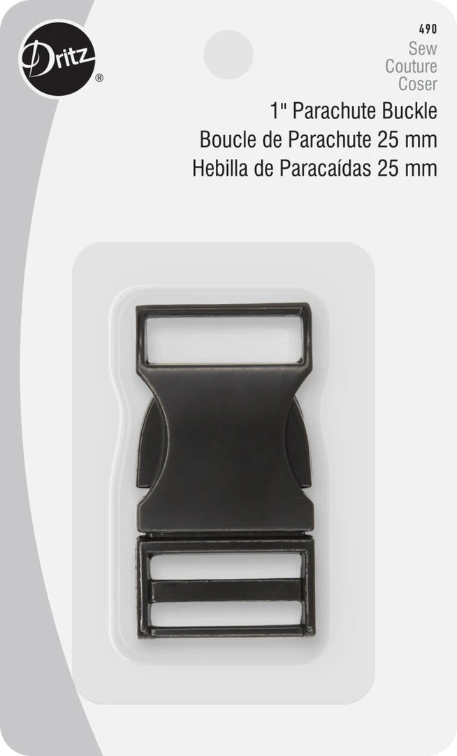 Dritz 1" Parachute Buckle, Black 3 Dritz 1" Parachute Buckle, Black