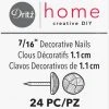 Dritz 7/16" Textured Decorative Nails, 24 Pc Decorative Nails & Tacks