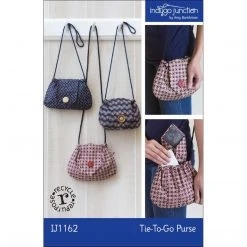Indygo Junction Purses & Accessories Recycled Tie-to-Go Purse Pattern