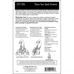 Indygo Junction Show Your Spirit Gnomes Pattern Crafts & Toys
