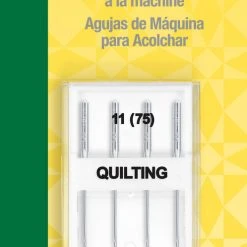 Dritz Pins, Needles & Tacks Machine Quilting Needles, Size 11 (75), 4 Pc