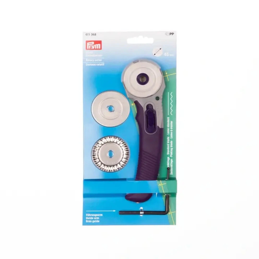 Prym 45mm Rotary Cutter With Multiple Blades Rotary & Cutting Tools 3 Prym 45mm Rotary Cutter With Multiple Blades Rotary & Cutting Tools
