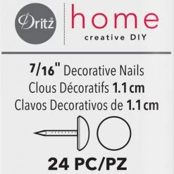 Dritz Decorative Nails & Tacks 7/16" Smooth Decorative Nails, 24 Pc 62 Dritz Decorative Nails & Tacks 7/16