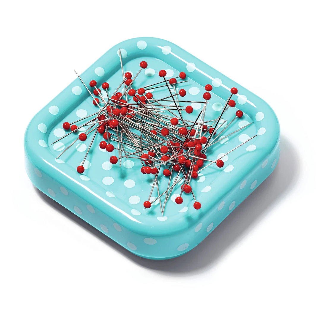 Prym Magnetic Pin Cushion With 100 Glass Head Pins 5 Prym Magnetic Pin Cushion With 100 Glass Head Pins