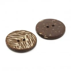 Dritz Sustainable Coconut Round Button, 23mm, 2 Pc Buttons & Cover Buttons