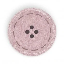 Dritz Recycled Cotton Round Stitch Button, 30mm Buttons & Cover Buttons