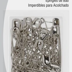 Dritz Pins & Accessories 2" Quilters Safety Pins, Nickel, 40 Pc