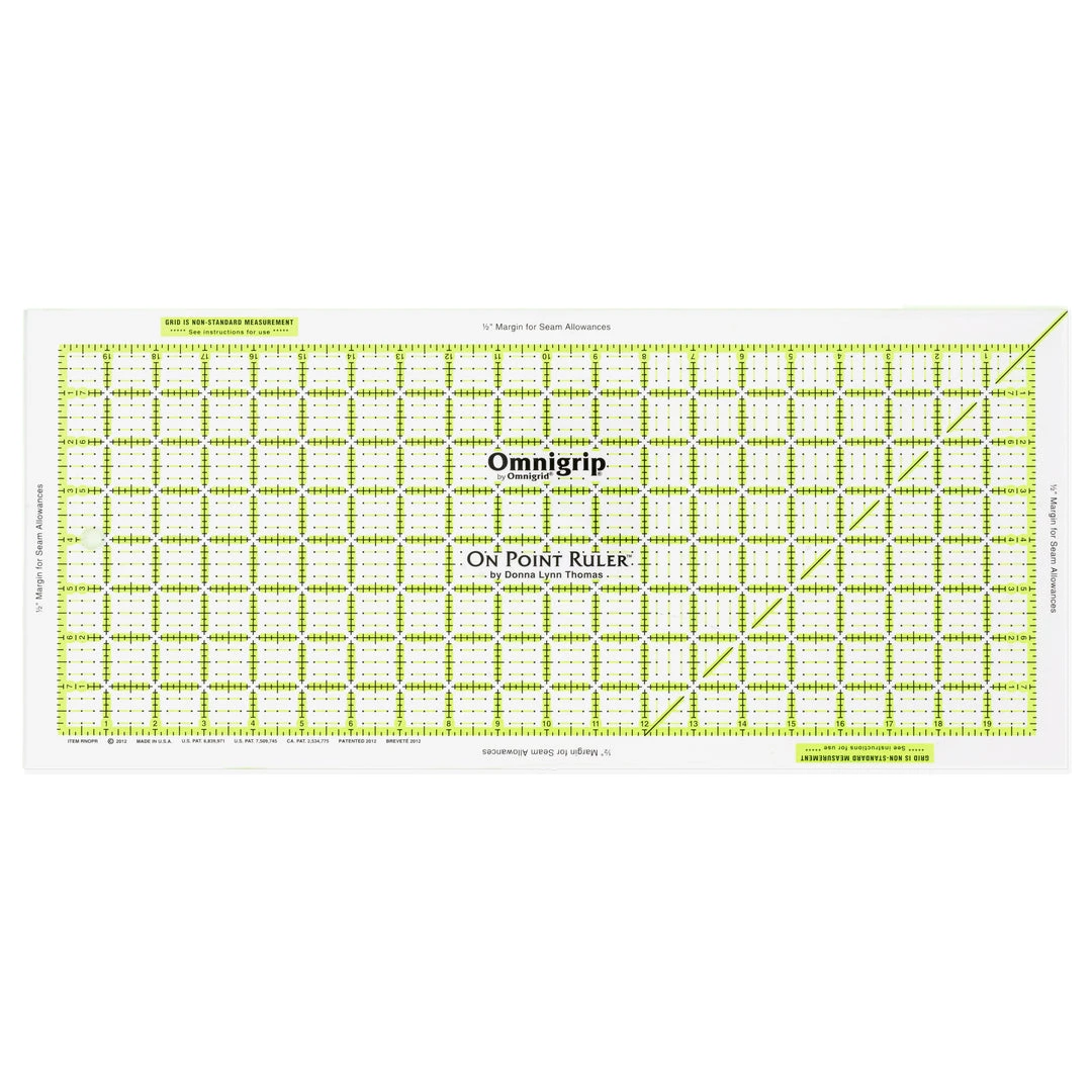 Omnigrid Non-Slip On Point Ruler 3 Omnigrid Non-Slip On Point Ruler