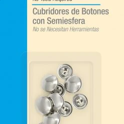 Dritz Half Ball Cover Buttons, Nickel Buttons & Cover Buttons