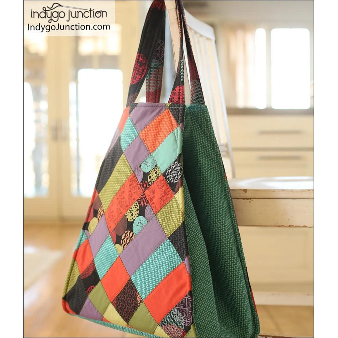 Indygo Junction Trapezoid Quilted Tote Pattern, PDF Download Purses & Accessories 9 Indygo Junction Trapezoid Quilted Tote Pattern, PDF Download Purses & Accessories