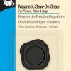 Dritz Magnetic Square Sew-On Snap, 1 Set, Black Snaps