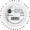 Dritz 1-1/4" Glass Head Pins, Assorted Pins & Accessories