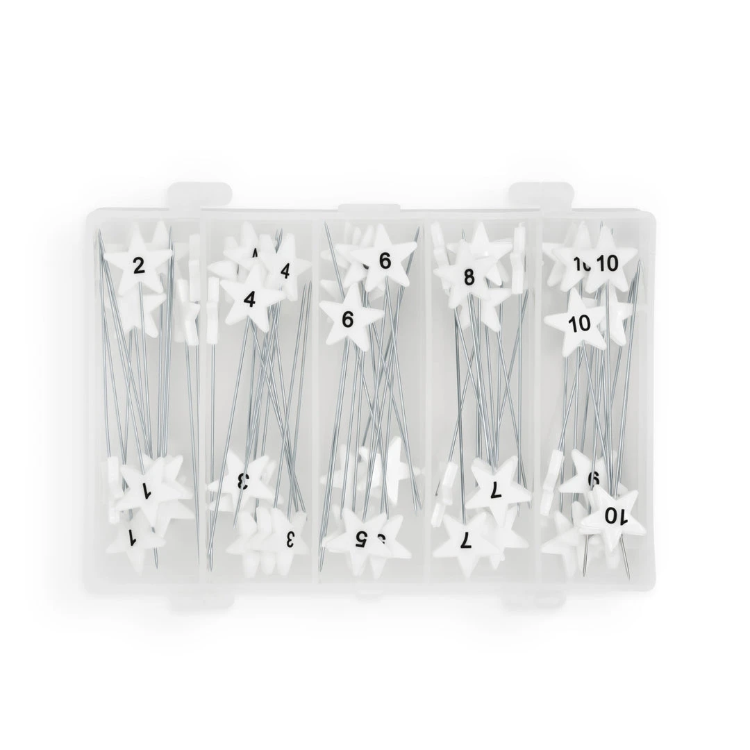 Dritz Flat Star Head Pins, White, 115 Pc Pins, Needles & Tacks 6 Dritz Flat Star Head Pins, White, 115 Pc Pins, Needles & Tacks