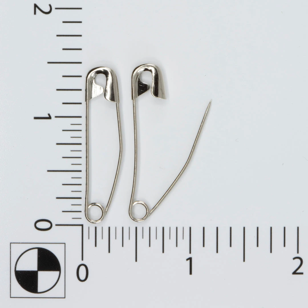 Dritz 1-1/2" Curved Brass Safety Pins, Nickel, 40 Pc 4 Dritz 1-1/2" Curved Brass Safety Pins, Nickel, 40 Pc