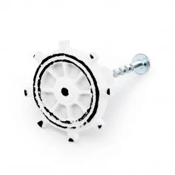 Dritz Cast Iron Ship Helm Knob, White Outlet 9 Dritz Cast Iron Ship Helm Knob, White Outlet