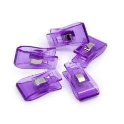 Dritz Fabric & Craft Clips, Purple, 12 Pc