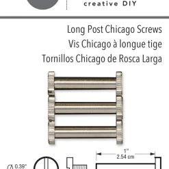 Dritz Long Post Chicago Screws, 3 Pc 21 Dritz Long Post Chicago Screws, 3 Pc