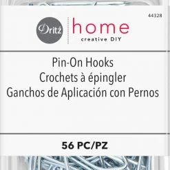 Dritz Drapery Tape, Hooks & Weights Pin-On Hooks, Silver