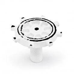 Dritz Cast Iron Ship Helm Knob, White Outlet 8 Dritz Cast Iron Ship Helm Knob, White Outlet
