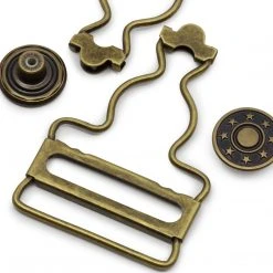 Dritz 1-1/4" Overall Buckles With No-Sew Buttons 18 Dritz 1-1/4