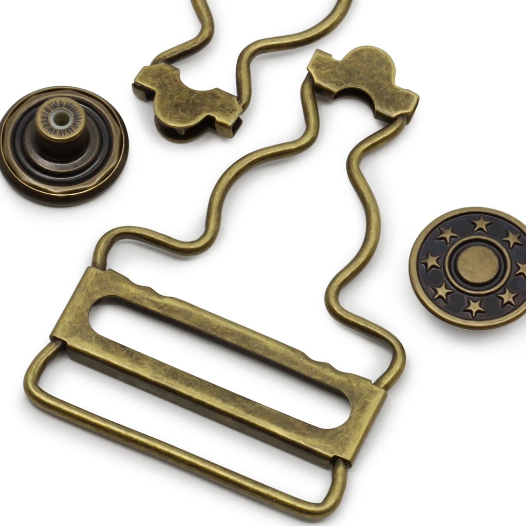 Dritz 1-1/4" Overall Buckles With No-Sew Buttons 9 Dritz 1-1/4" Overall Buckles With No-Sew Buttons