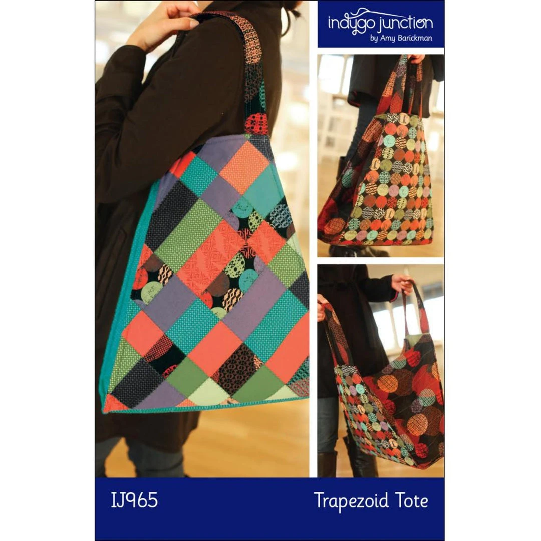 Indygo Junction Trapezoid Quilted Tote Pattern, PDF Download Purses & Accessories 3 Indygo Junction Trapezoid Quilted Tote Pattern, PDF Download Purses & Accessories