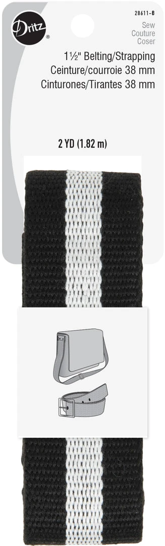 Dritz 1-1/2" Polyester Belting & Strapping, 2 Yd 3 Dritz 1-1/2" Polyester Belting & Strapping, 2 Yd