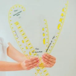 Dritz Design Ruler Trio, 3 Sewing Rulers, Clear 19 Dritz Design Ruler Trio, 3 Sewing Rulers, Clear