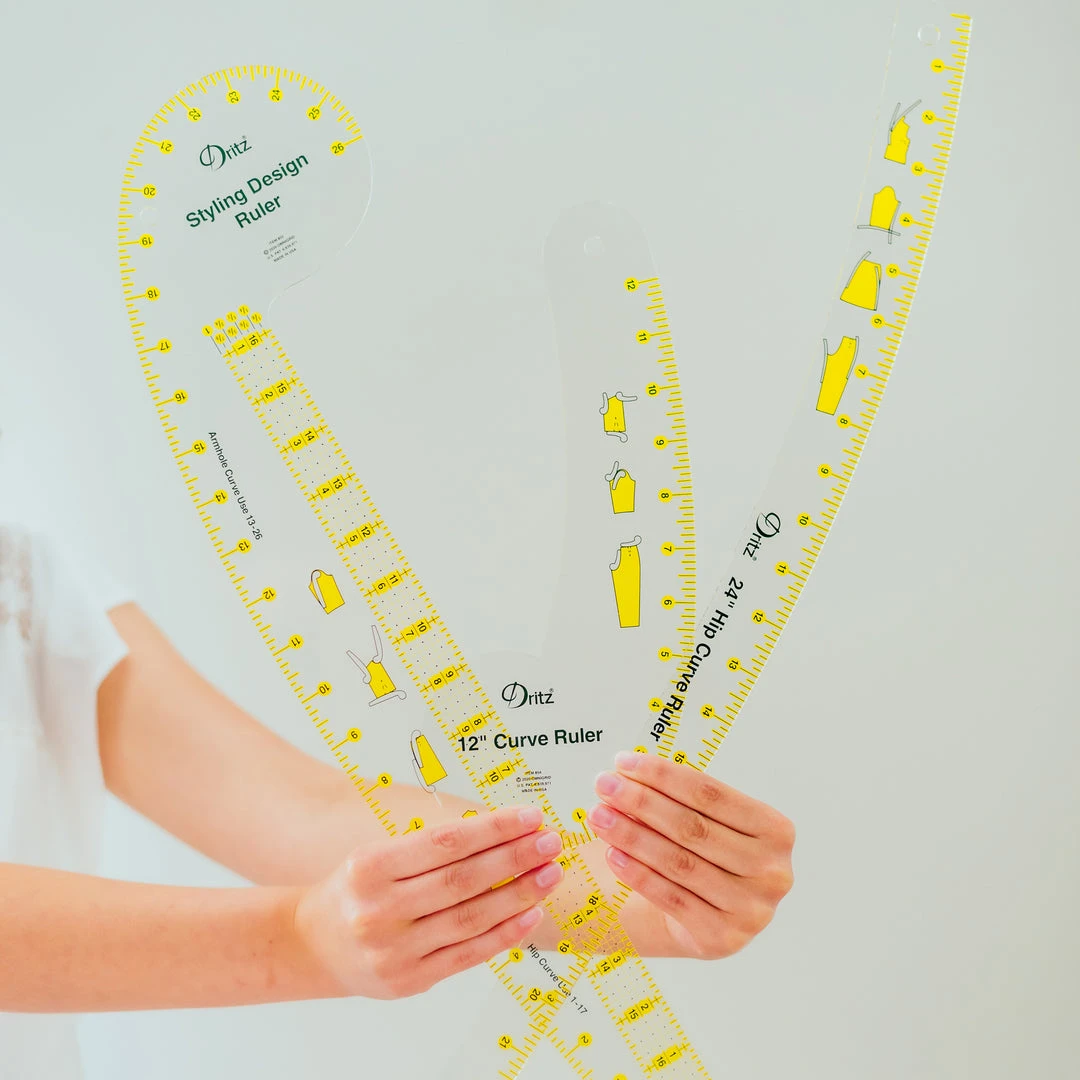 Dritz Design Ruler Trio, 3 Sewing Rulers, Clear 10 Dritz Design Ruler Trio, 3 Sewing Rulers, Clear