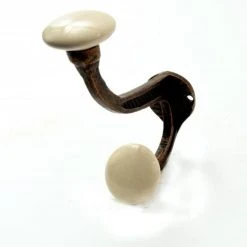 Dritz Metal Farm House Wall Hook, Bronze