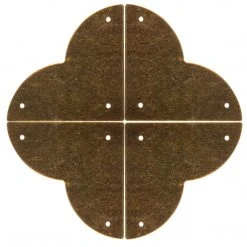 Dritz Smooth Quatrefoil Corners, Small, 4 Pc