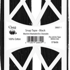Dritz Snap Tape With Metal Snaps, 8 Yd