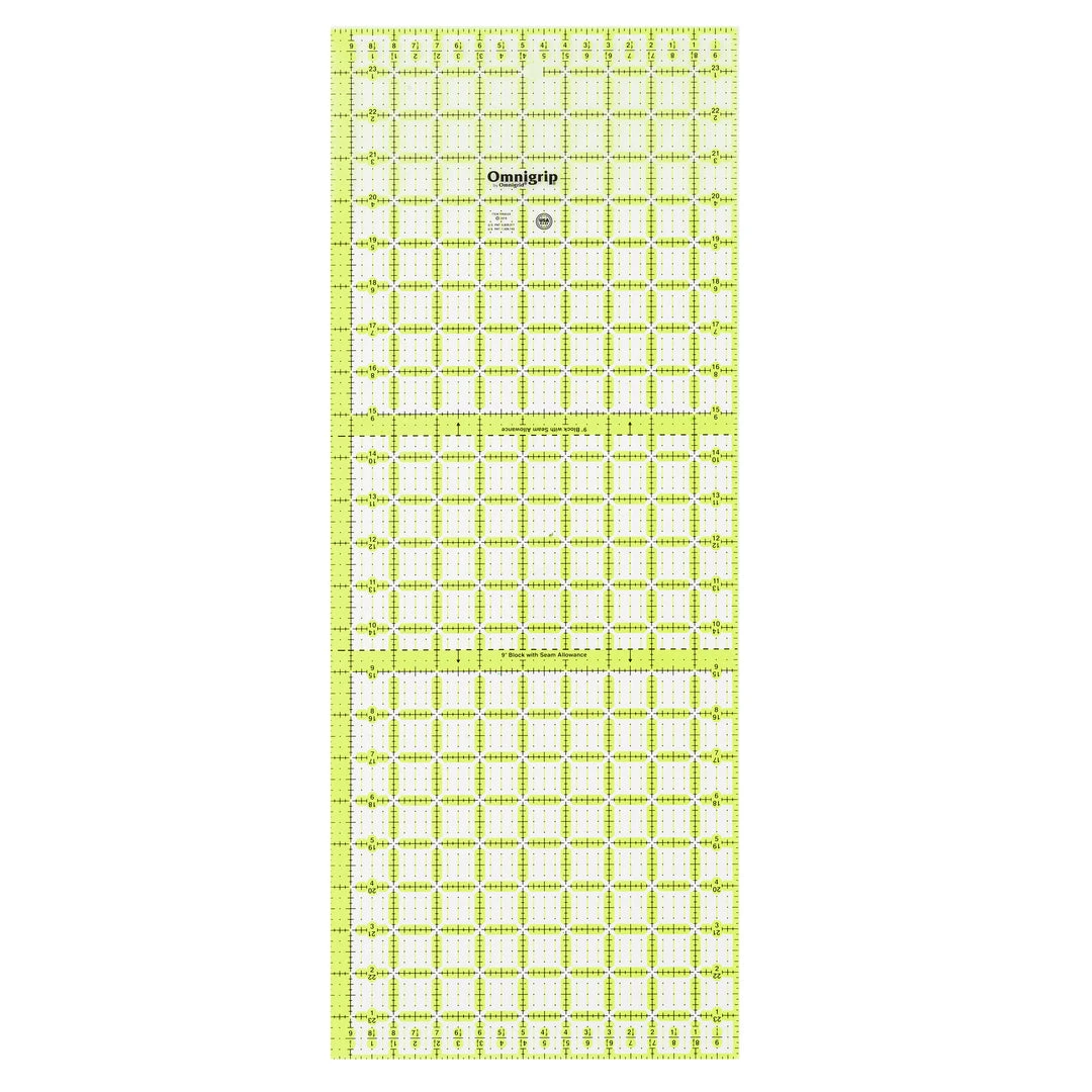 Omnigrid Non-Slip Rectangle Ruler, Neon Quilting Rulers 5 Omnigrid Non-Slip Rectangle Ruler, Neon Quilting Rulers