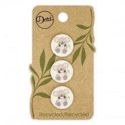 Dritz Recycled Cotton Koala Button, 18mm, 3 Pc 51 Dritz Recycled Cotton Koala Button, 18mm, 3 Pc