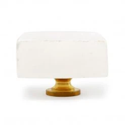 Dritz Stone Square Knob, White Outlet