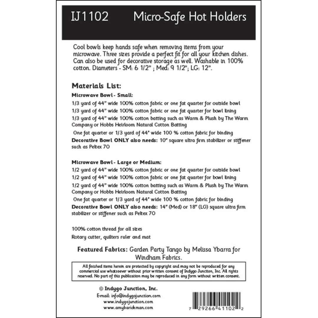 Indygo Junction Home & Storage Micro-Safe Hot Holders Pattern 12 Indygo Junction Home & Storage Micro-Safe Hot Holders Pattern