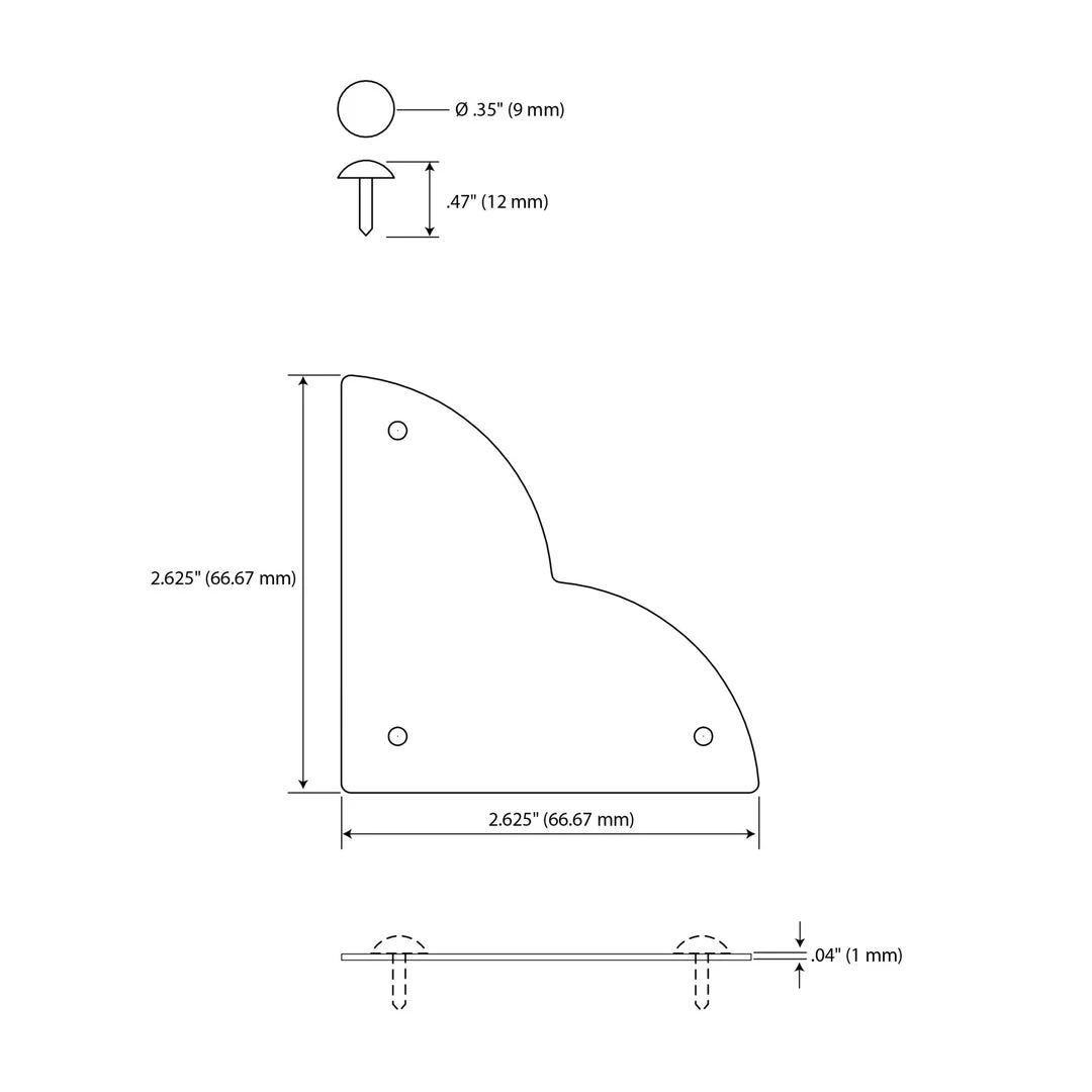Dritz Textured Quatrefoil Corners, Large, 4pc 15 Dritz Textured Quatrefoil Corners, Large, 4pc