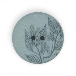 Dritz Recycled Hemp Round Floral Button, 28mm