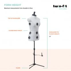 Dritz Twin-Fit Adjustable Dress Form Dress Forms 83 Dritz Twin-Fit Adjustable Dress Form Dress Forms