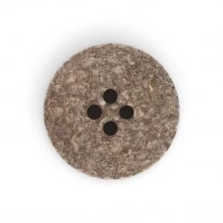 Dritz Recycled Cotton Round Stitch Button, 20mm, 3 Pc Buttons & Cover Buttons