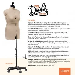 Dritz Dress Forms My Double Designer Adjustable Dress Form