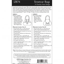 Indygo Junction Purses & Accessories Streetcar Bag Pattern, PDF Download 15 Indygo Junction Purses & Accessories Streetcar Bag Pattern, PDF Download
