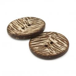 Dritz Sustainable Coconut Round Button, 23mm, 2 Pc Buttons & Cover Buttons