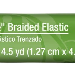 Dritz 1/2" Braided Elastic, Black