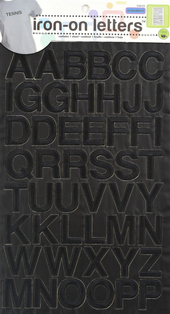 Dritz Embroidery Iron-on Letters, 1 Sheet Lettering & Embellishments 6 Dritz Embroidery Iron-on Letters, 1 Sheet Lettering & Embellishments