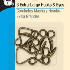 Dritz Extra-Large Hooks & Eyes, 3 Sets