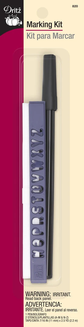 Dritz Marking Kit With Iron-On Tape & Pen 3 Dritz Marking Kit With Iron-On Tape & Pen